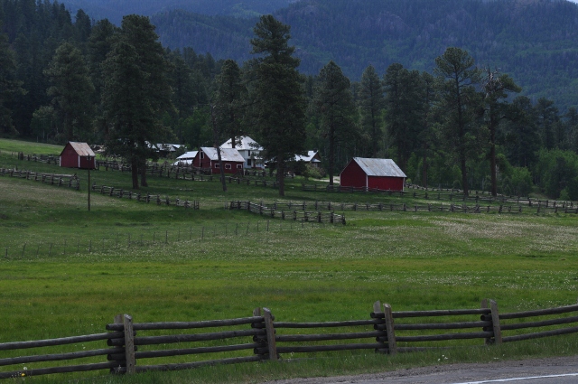 Highway 160 between Pagosa Springs and Wolf Creek Pass